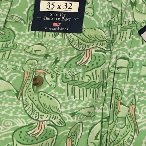 Vineyard Vines NWT Pelican print pant 35W - Picture 1 of 3